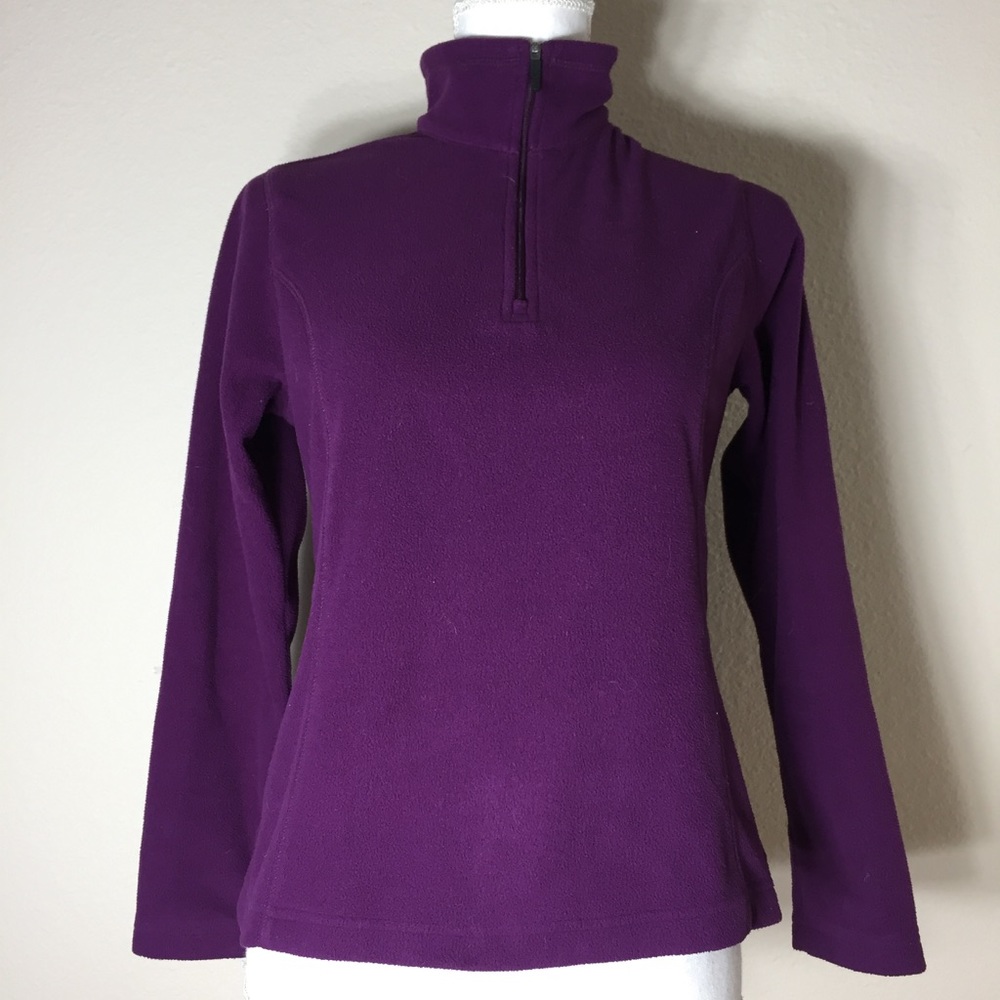 Lands End Women's Quarter Zip Fleece Shirt